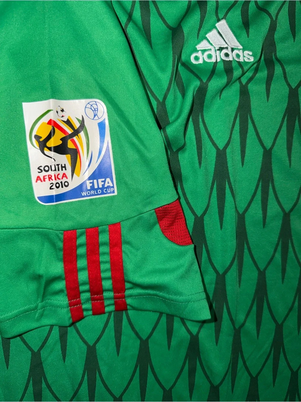 Adidas 2009 Mexico National Team Football Soccer World Cup Jersey Green 2XL